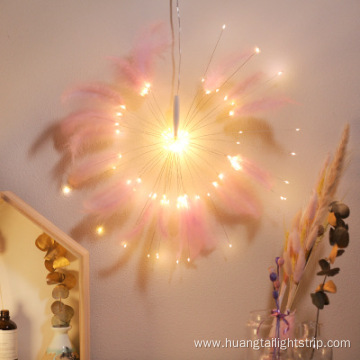 Lamp Feathers Party Decoration Fluffy Feathers Fairy Copper